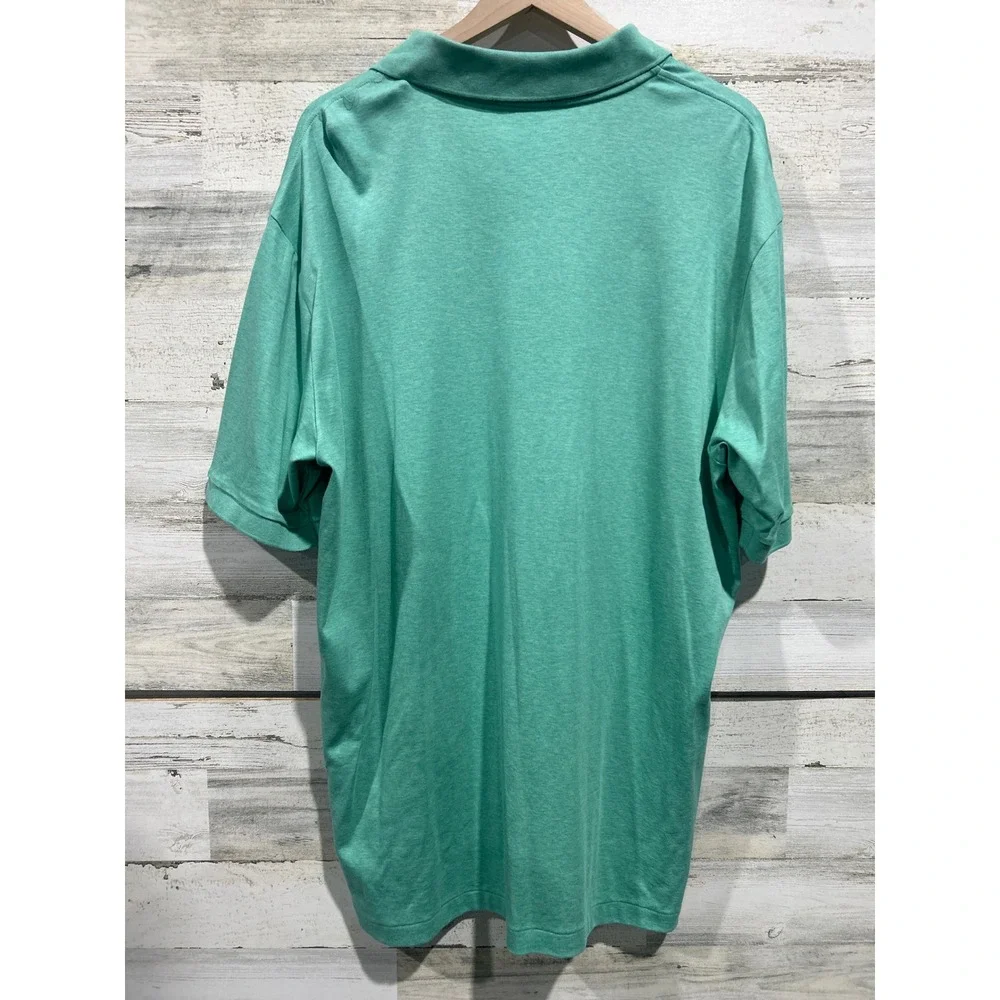 Polo Ralph Lauren Polo Shirt Men XLT Mint Green Heathered Cotton Classic EUC